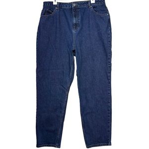 ASOS Denim Curve Hi Rise Tapered Leg Denim Blue Jeans Cotton Women's Size 14